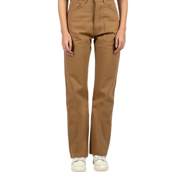 Naked & Famous Army Green Duck Canvas Selvedge Classic Fit 27 - Picture 3 of 10